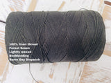 Coloured waxed linen thread 18/3 heavyweight gauge