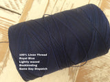 Coloured waxed linen thread 18/3 heavyweight gauge