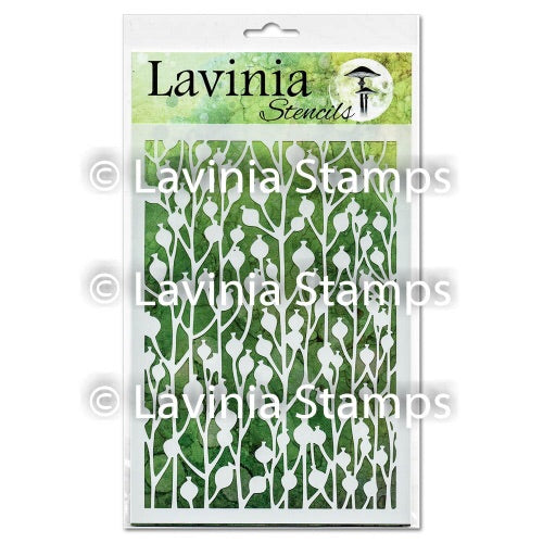 Lavinia Stamps - Large Background Stencil - Berry