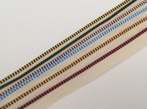 Striped Bookbinding Headband & Tailband Ribbon x 50cm